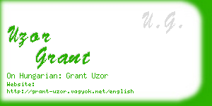 uzor grant business card